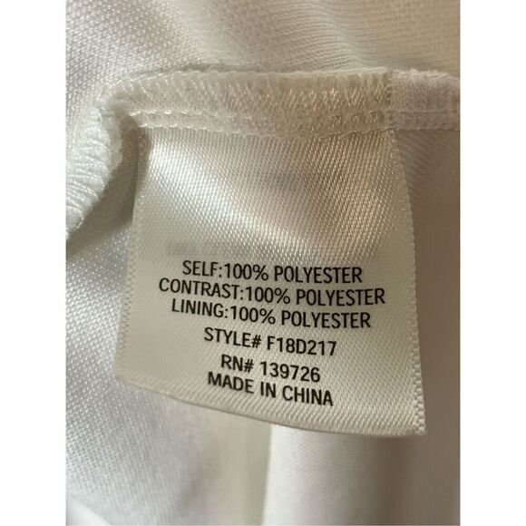 Francesca's Women's Open Back Lace Lined Cap Sleeve Mini Dress White Size XS - Picture 6 of 9